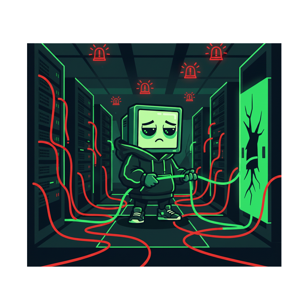 Soroush Mascot Detective with bug footprints